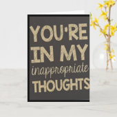 JE BENT IN MIJN ***ONGESCHIKTE DENKEN** KAART (Gele Bloem)