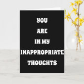 JE BENT IN MIJN ***ONGESCHIKTE DENKEN** KAART (Gele Bloem)