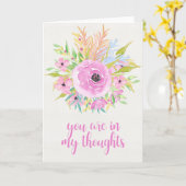 Je bent in mijn Waterverf Flowers Kaart (Gele Bloem)