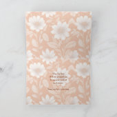 Je bent in onze gedachten - Witte bloemen op Sinaa Kaart (Binnen)