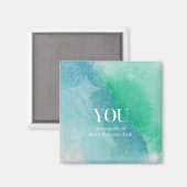 Je bent in staat Inspirerend citaatmagneet Magneet (Voorkant / Achterkant)