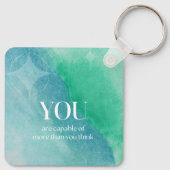 Je bent in staat om een Inspirerend offerte te mak Sleutelhanger (Achterkant)