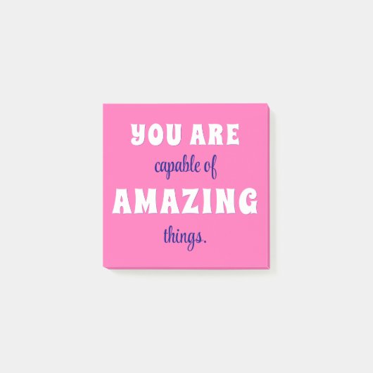 Je bent in staat om verbazingwekkende dingen posit post-it® notes (Voorkant)