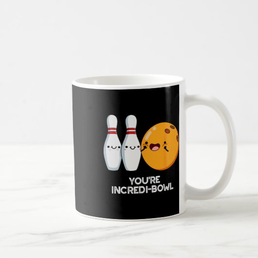 Je bent Incredi-bowl Funny Bowling Pun Koffiemok (Rechts)