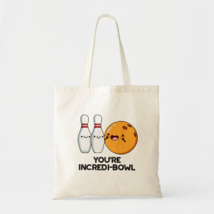 Je bent Incredi-bowl Funny Bowling Pun Tote Bag