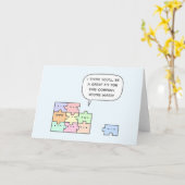 Je bent ingehuurd! kaart (Gele Bloem)