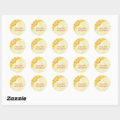 Je bent Invited Cream Envelope Seals Ronde Sticker (Vel)