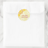 Je bent Invited Cream Envelope Seals Ronde Sticker (Tas)