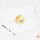 Je bent Invited Cream Envelope Seals Ronde Sticker (Envelop)
