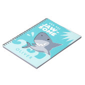 Je bent Jawsome Shark Boys Custom Notitieboek (Linkerzijde)