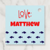 Je bent Jawsome Shark Valentijn Gift Label (Achterkant)