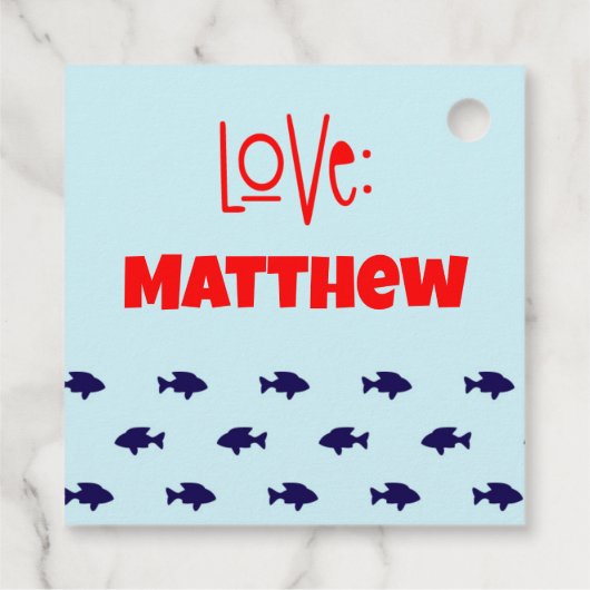 Je bent Jawsome Shark Valentijn Gift Label (Achterkant)