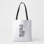Je bent je beste tote bag (Voorkant)