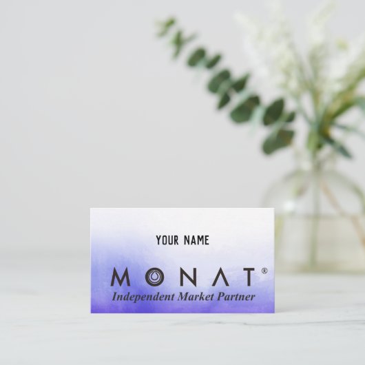 Je bent je eigen baas MONAT visitekaartje (Staand voorkant)