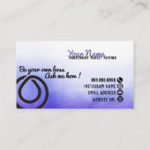 Je bent je eigen baas MONAT visitekaartje (Achterkant)