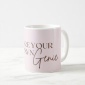 Je bent je eigen genie koffiemok (Voorkant rechts)