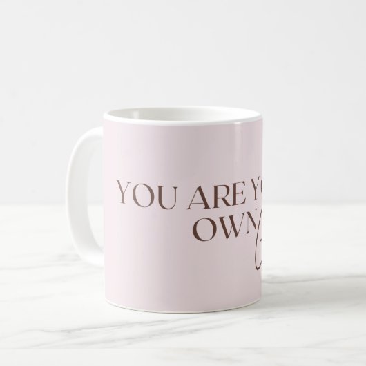 Je bent je eigen genie koffiemok (Voorkant links)