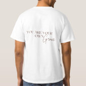 Je bent je eigen genie t-shirt (Achterkant)