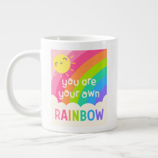 Je bent je eigen regenboog grote koffiekop