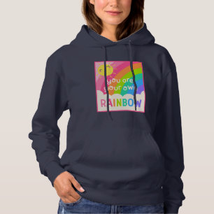 Je bent je eigen regenboog hoodie