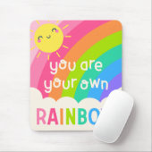 Je bent je eigen regenboog muismat (Met muis)