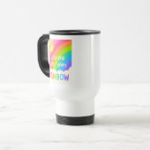 Je bent je eigen regenboog reisbeker (Voorkant links)