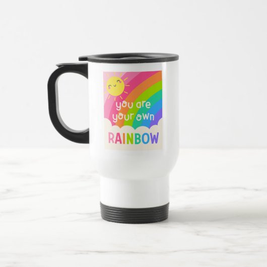 Je bent je eigen regenboog reisbeker (Links)
