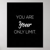 je bent je enige limiet poster (Voorkant)