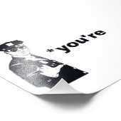 Je bent je Grammatische politie Foto Afdruk (Hoek)