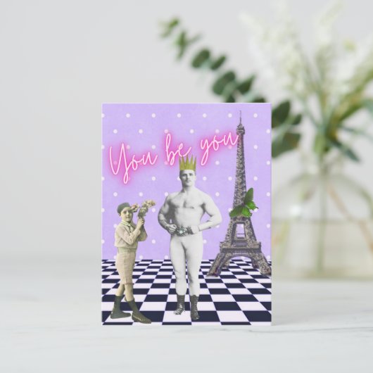 Je bent je schimmelige sterrenman briefkaart (Staand voorkant)