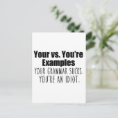 Je bent je vs. briefkaart (Staand voorkant)