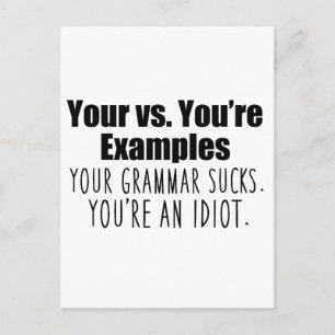 Je bent je vs. briefkaart