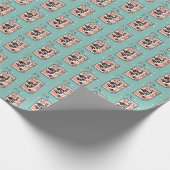 Je bent Juice Too Cool Juice Box Valentijn Cadeaupapier (Hoek)