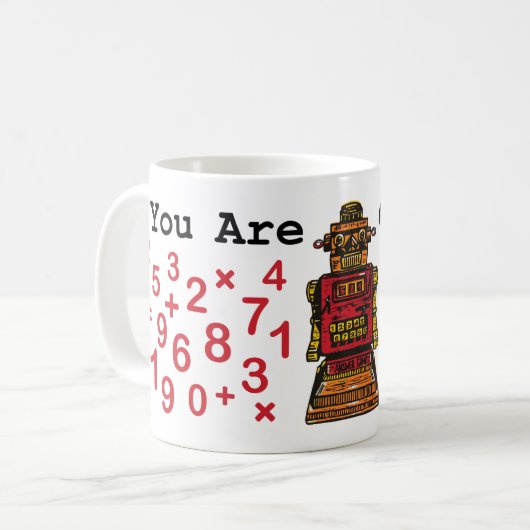 "Je bent juist" robot-Mok Koffiemok (Voorkant links)