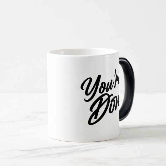 Je bent klaar morphing Mok (Voorkant rechts)