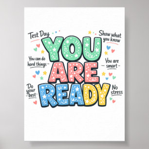 Je Bent Klaar Test Dag Vrouwen Printbare Download Poster