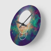 je bent kosmische nebulla volle maan ronde klok (Hoek)