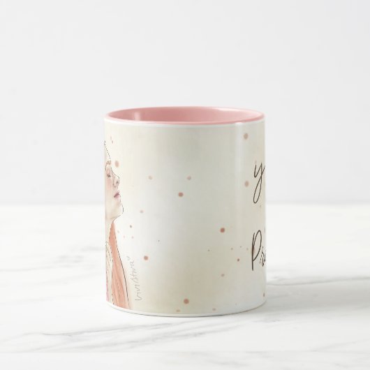 Je bent kostbare Mok | Beige & Splash (Midden)