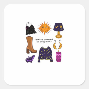 Je Bent Lastig te Verven Voor Whimsigoth Esthetisc Vierkante Sticker