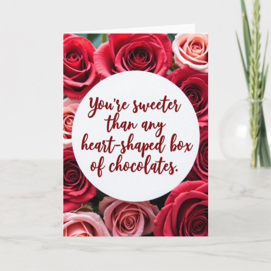 Je Bent Lekkerder Dan Chocolade Kaart (Voorkant)