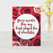 Je Bent Lekkerder Dan Chocolade Kaart (Gele Bloem)
