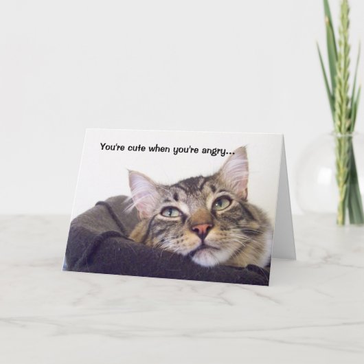 Je bent leuk als je boos bent... kaart (Voorkant)