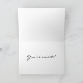 Je bent lief bedankkaart (Binnen)