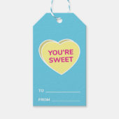 Je bent lief gesprek hart Valentijnsdag Cadeaulabel (Voorkant)