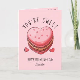 Je bent lief Happy Valentijnsdag Macarons Koekje Feestdagen Kaart