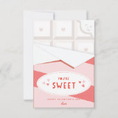 Je bent lief klaslokaal Valentijnsdag kaart wit (Voorkant)