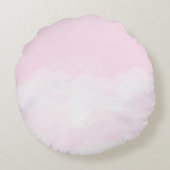 Je bent Loved Palace op de Pink Cloud Burp Cloth Rond Kussen (Achterkant)