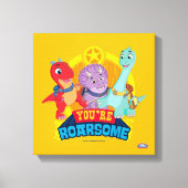 Je bent luidruchtig | Dino Ranch Canvas Afdruk (Voorkant)