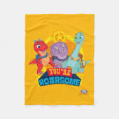 Je bent luidruchtig | Dino Ranch Fleece Deken (Voorkant)