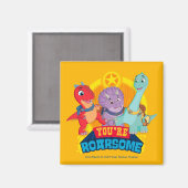 Je bent luidruchtig | Dino Ranch Magneet (Voorkant / Achterkant)